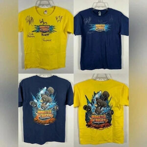 RARE Autographed Monster Truck Throwdown Shirt Lot - Sizes M & L - Signed💕